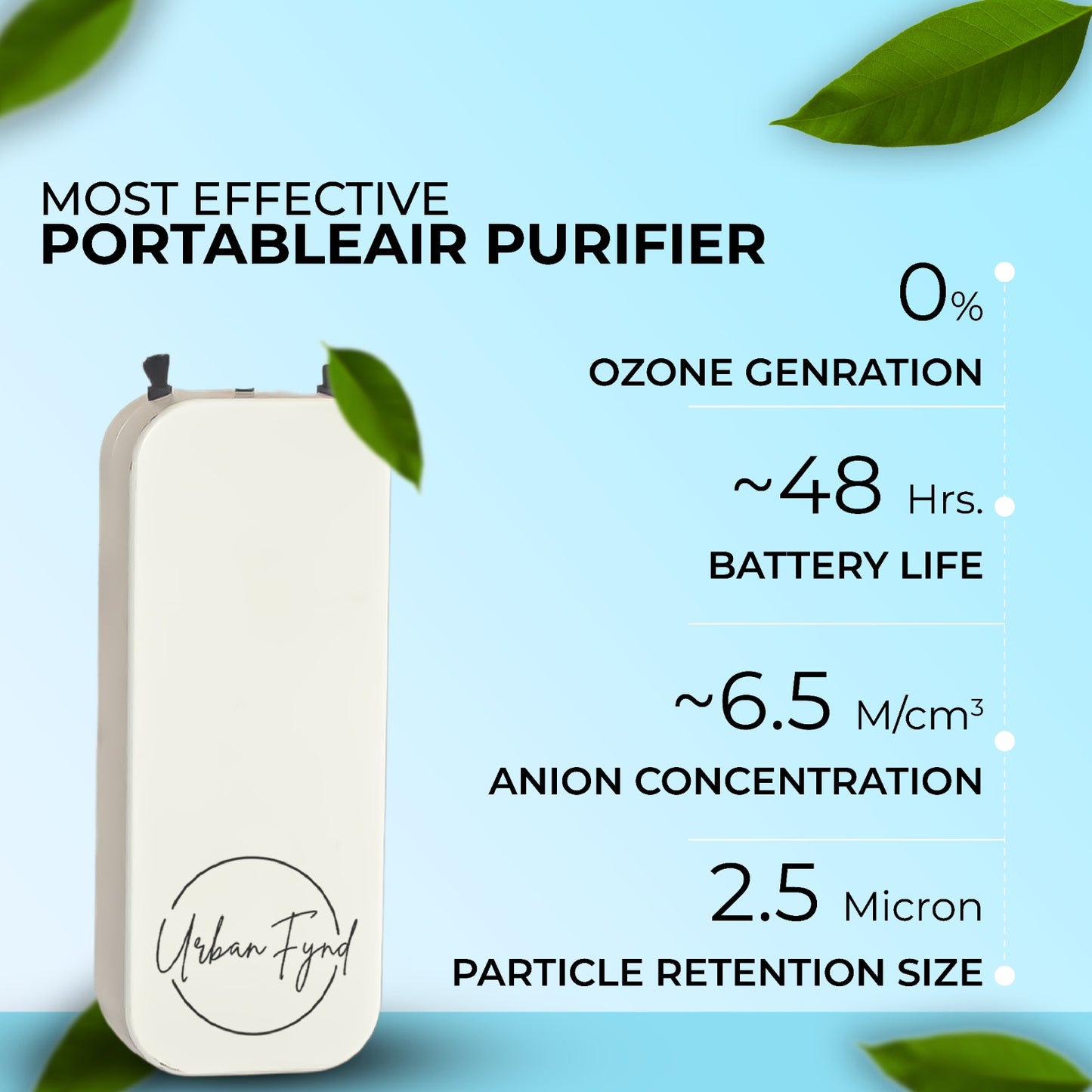 URBAN FYND Wearable Portable Air Purifier
